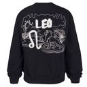 Good American  Black Oversized Leo Zodiac Boyfriend
Sweatshirt(Size O/XS) Photo 1