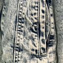 Forever 21  Large Denim Blue Jean Jacket With White Faux Fur Fuzzy Inside Zip Up Photo 3