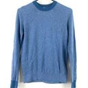 Lululemon  Silk-Blend Crewneck Pullover Sweater Heathered Soft Denim Size 2 Photo 4