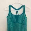 Zella  Showstopper Space Dye Tank Teal Green White Scoop Neck Racerback Active S Photo 4