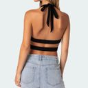 Edikted CADY TIE FRONT CUT OUT TOP - Photo 1