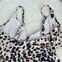 Aerie  Leopard Print Wrap One Piece Swimsuit, Size Large Photo 3