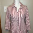 Tuckernuck  Red/White Stripe Button Down Shirt Dress New Size Extra Small XS Photo 2