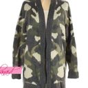 Universal Threads Universal Thread Distressed Camo Cardigan Oversized Olive Camouflage Sweater XS Photo 5