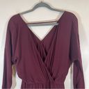 Nordstrom  ASTR Label Peek-a-Boo Lace Silk Blend Romper Cranberry Purple Size S Photo 10