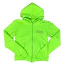 Von Dutch  Brown Logo Neon Green Full-Zip Hoodie Photo 0