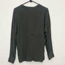 Young Fabulous and Broke  green long sleeve v neck high low button down shirt XS Photo 2