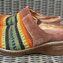 Born Kimmy Women's Size 6 Wool Southwestern Clogs Mules‎ Shoes Brown Multicolor Photo 0