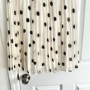 A New Day  Target NWT White Pleated A Line Midi Full Skirt Black Polka Dots S Photo 9