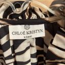 Tuckernuck  Chloe Kristyn Black Zebra Zoe Blouse Photo 4