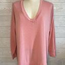 a.n.a . Peach v-neck long sleeve sweater Size XXL Photo 0