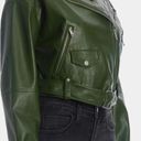 Avec Les Filles Average Les Filled Oversized Faux Leather Cropped Biker Jacket‎ Photo 1