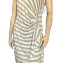 Calvin Klein  Striped Faux Wrap Sleeveless Dress Women’s Size 14 NWT Photo 0