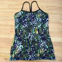 Lululemon  Y Back Tank, Size 8, Green/Purple Photo 0