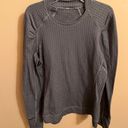 Lululemon Think Fast Long Sleeve in Heathered Herringbone Silver Spoon Slate Photo 4