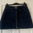 Madewell  Mini Denim Skirt with Full Front Zipper Size 29 Photo 5