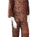 Natori  Womens Size L Pajama Set Animal Print Matching Top And Pants Stretch Photo 7