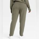 All In Motion Women's French Terry High-Rise Jogger Taper Pants  Moss Green M Photo 1