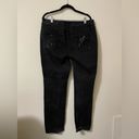 Chico's NWOT CHICO’s Platinum Denim Sequin Black Straight Leg Jeans - 12‎ Photo 6