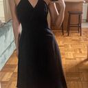 J.Crew  Black Linen Cotton Strapless Flowy Wrap Dress - Small Photo 4