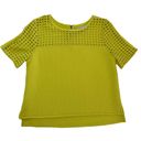 Loft Neon Geo Eyelet Boxy Cropped Top Photo 4