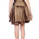 Halston Heritage  Strapless Bronze  Cocktail Dress Dress SIZE 4 Photo 2