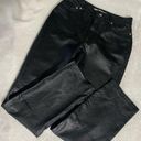Tommy Hilfiger 100% Leather Black Long Pants. Women’s Size 6. Photo 0
