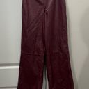 Joe’s Jeans FLAWED  Red Mia Vegan Leather Pants Size 26 US $198 Photo 1