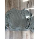 Madewell  Sage green cropped cotton hemp pull over v neck sweater Photo 9