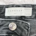 Topshop Women’s Washed Black Denim Jean Ripped Mom Shorts 8 Photo 7