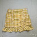 ZARA Gingham Ruffle Skirt Photo 1