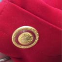 Gallery Gorgeous, Stunning, Luxurious Red Trench with Gold Detailed Buttons Photo 8