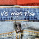 Victoria's Secret  Womens Size 4 Blue High-Rise Cropped Jeans Angel Wings Photo 2