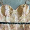 Lulus NWOT  Finest Endeavor Blush Pink Floral Pleated Bustier Midi Dress Photo 5