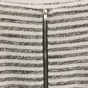 BCBGeneration NWT  Striped Tweed Zip Skirt B & W 10 Photo 3