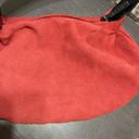 DKNY  Red Faux Suede Shoulder Bag Photo 4