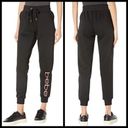 Bebe 💕 SPORT💕 Logo Print Jogger Pants ~ Black Medium M NWT Photo 3