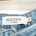 Hidden Jeans  Crop Straight Leg Cargo Jeans Light Wash Blue Women's 30 Photo 6