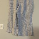 J.Jill  Love Linen Pants Medium Blue White Cropped Wide Leg Striped Nautical Photo 3