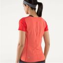 Lululemon  Run: Fast Track Short Sleeve Top Love Red Size 12 Photo 7