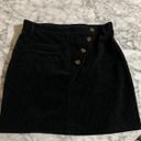 & Other Stories corduroy button skirt in black Photo 0