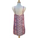 Lavender Brown  Dress Southwestern Sleeveless Mini Flowy Size M Photo 4