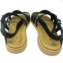 Crocs  Size 5 Black Sandals Strappy Buckle Open Toe Comfort Summer Casual Pool Photo 2