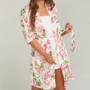 Show Me Your Mumu  Brie Robe Garden of Blooms Pink Floral Lightweight One Size Photo 6