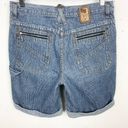 Bermuda Vintage Womens GX Know Who You Are  Jean Shorts Blue Medium Wash Size 30 Photo 1