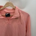 Nike  Pink Quarter Zip Long Sleeve Cropped Pullover Women's Size Small S Photo 3