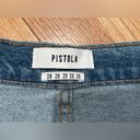 Pistola  Nico High Rise Mom Jean Half Court Racer Back Stripe Moto Size 28 Photo 2