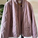 Nine West Pink Quilted Bomber Jacket  Size XL Photo 0