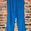 Medline Pacific Ave Caribbean Teal Blue Wide Leg Scrub Pants Women's Size Medium Photo 4