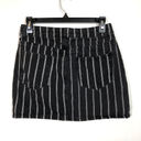 Vanilla Star Jeans Black and White Denim Striped Mini Skirt 27 Juniors 5 Western Jeans Vanilla Star Photo 3